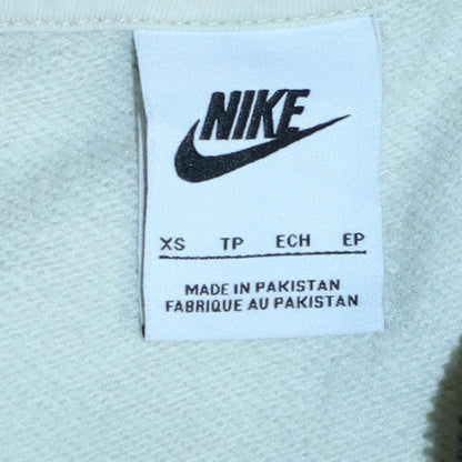 Womens UK Size XS Nike Beige Full Zip Hoodie