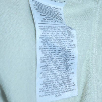 Womens UK Size XS Nike Beige Full Zip Hoodie
