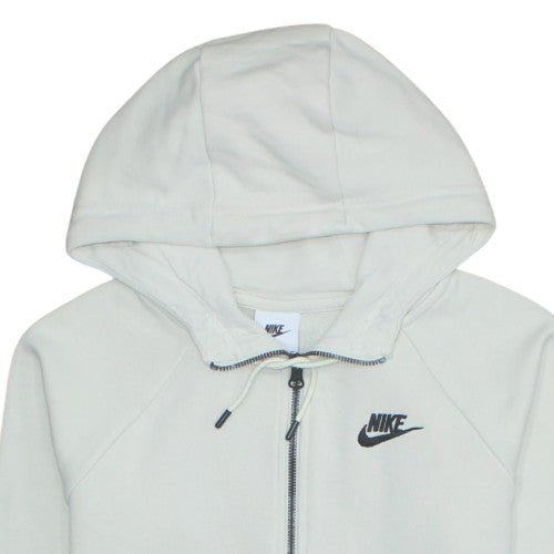 Womens UK Size XS Nike Beige Full Zip Hoodie