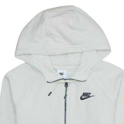 Womens UK Size XS Nike Beige Full Zip Hoodie