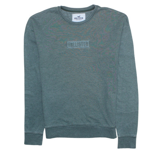 Mens UK Size XS Hollister Green Pullover Sweatshirt