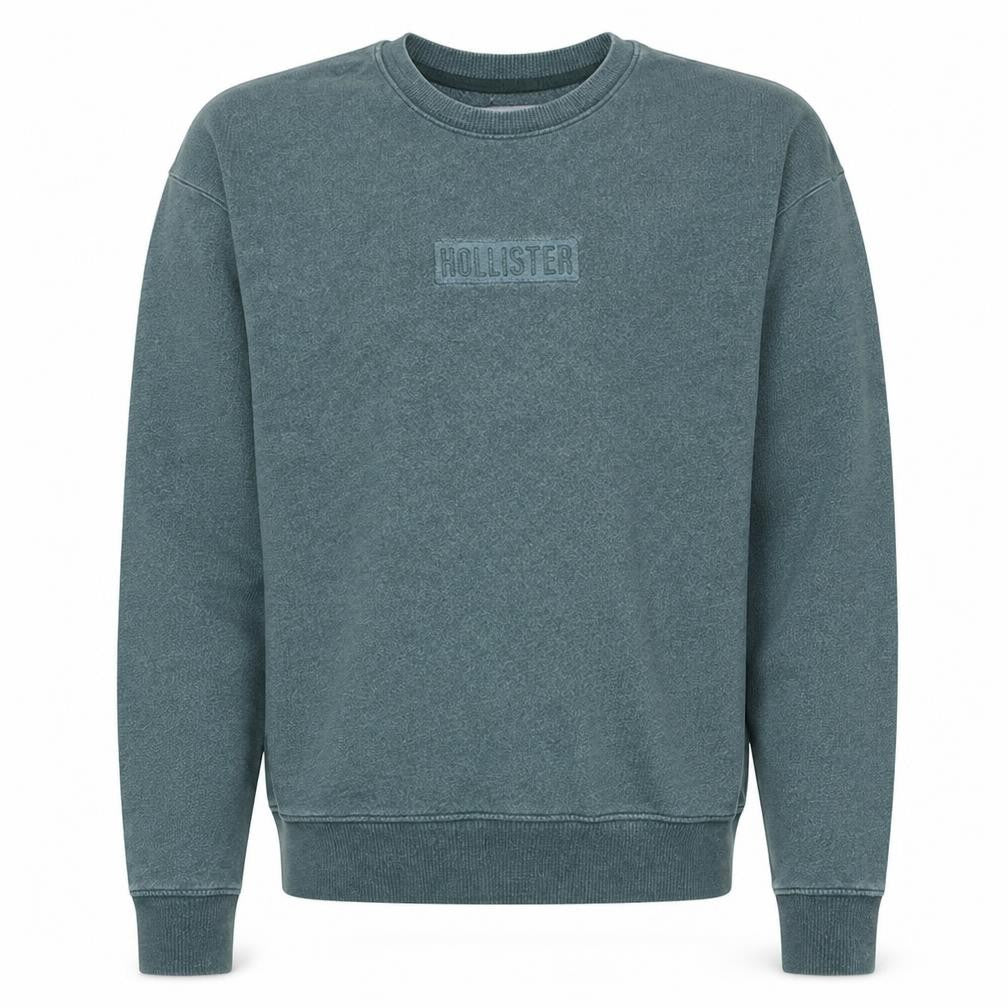 Mens UK Size XS Hollister Green Pullover Sweatshirt