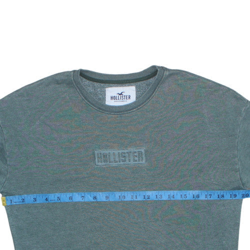 Mens UK Size XS Hollister Green Pullover Sweatshirt