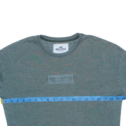 Mens UK Size XS Hollister Green Pullover Sweatshirt