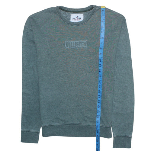 Mens UK Size XS Hollister Green Pullover Sweatshirt