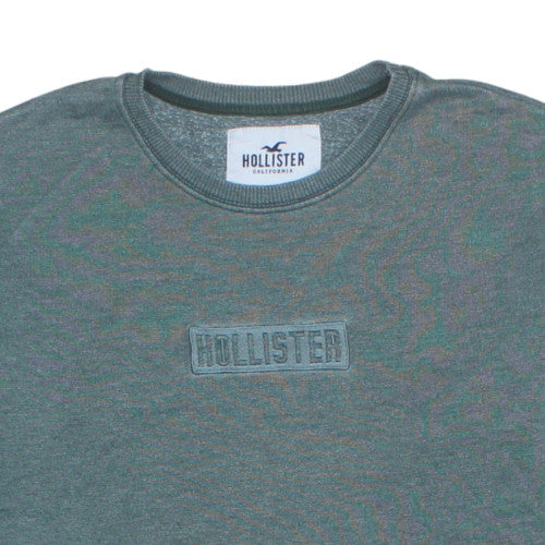 Mens UK Size XS Hollister Green Pullover Sweatshirt