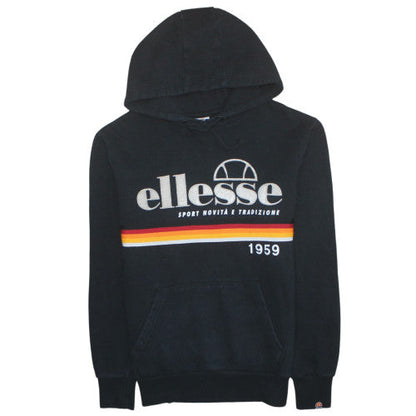 Mens UK Size S ellesse Black Pullover Hoodie