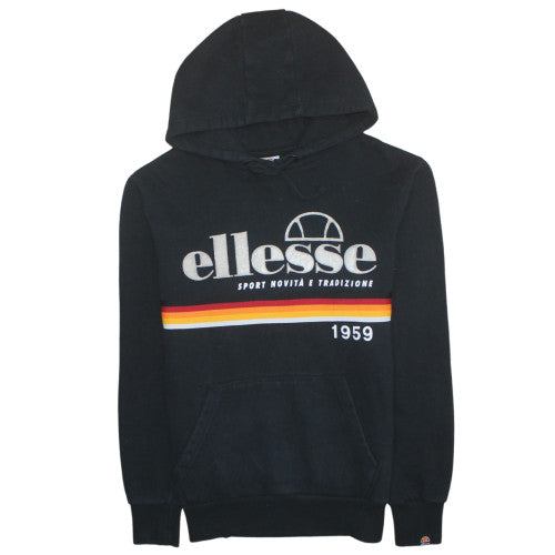 Mens UK Size S ellesse Black Pullover Hoodie