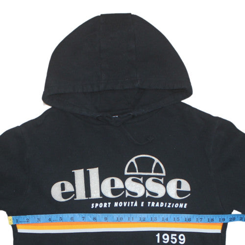 Mens UK Size S ellesse Black Pullover Hoodie