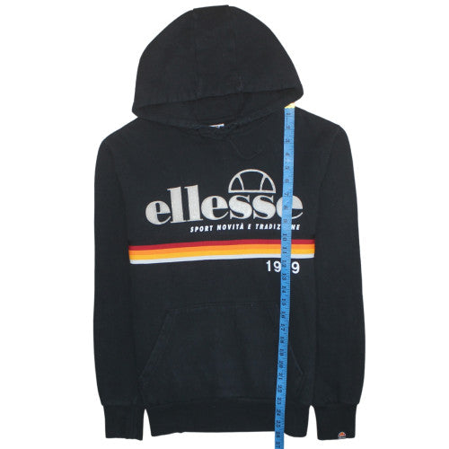 Mens UK Size S ellesse Black Pullover Hoodie