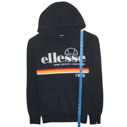 Mens UK Size S ellesse Black Pullover Hoodie