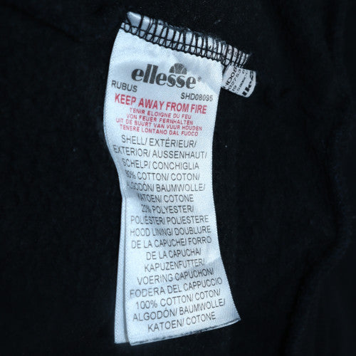 Mens UK Size S ellesse Black Pullover Hoodie