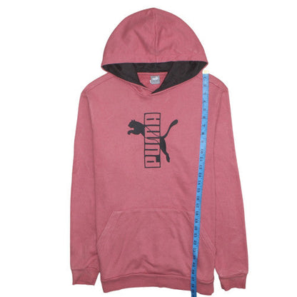 Womens UK Size L PUMA Pink Pullover Hoodie