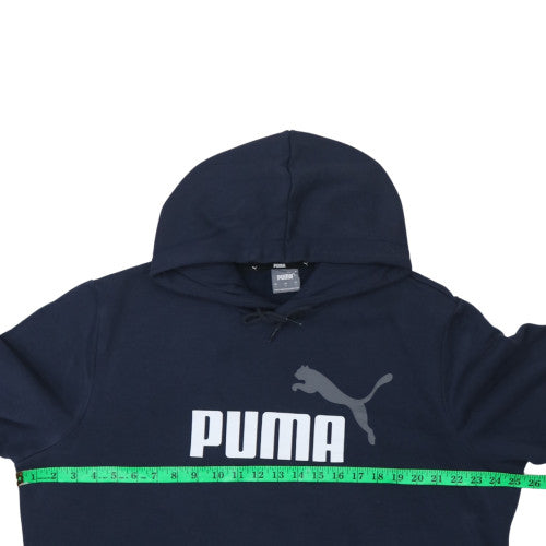 Mens UK Size L PUMA Blue Pullover Hoodie