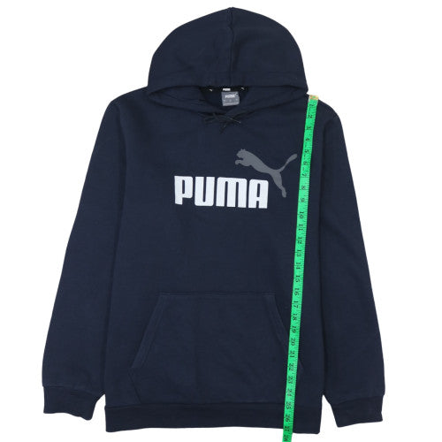 Mens UK Size L PUMA Blue Pullover Hoodie