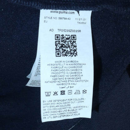Mens UK Size L PUMA Blue Pullover Hoodie
