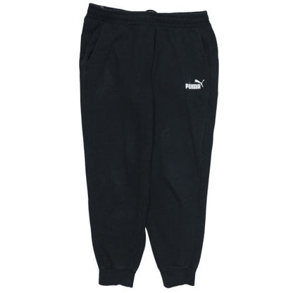 Puma Women's Black Jogger Sweatpants XL Fleece Elastic Waist