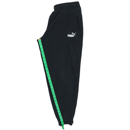 Puma Women's Black Jogger Sweatpants XL Fleece Elastic Waist