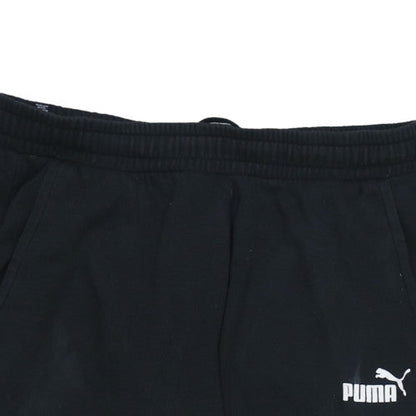 Puma Women's Black Jogger Sweatpants XL Fleece Elastic Waist