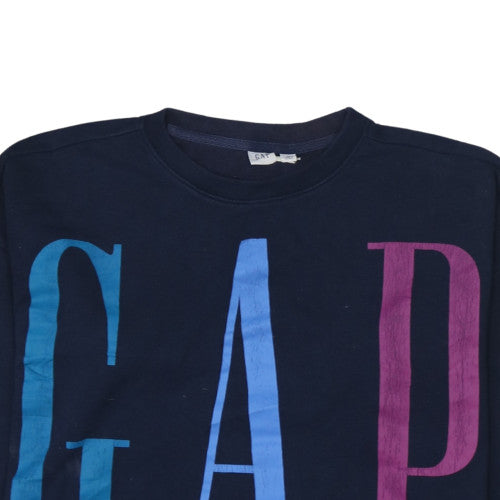 Womens UK Size XS Gap Blue Pullover Sweatshirt
