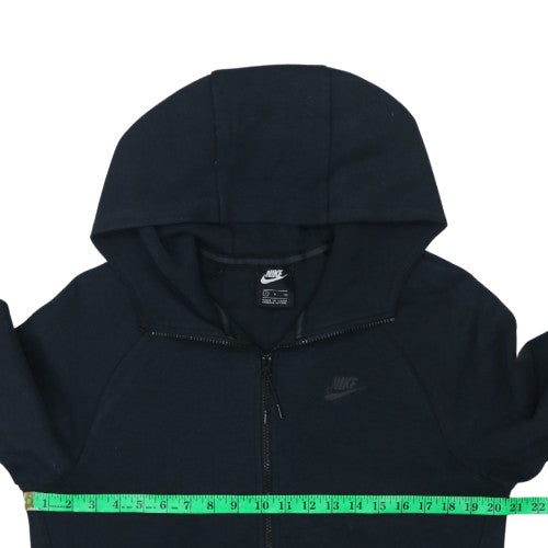 Womens UK Size S Nike Black Full Zip Hoodie
