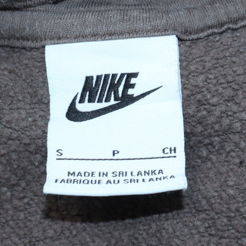 Mens UK Size S Nike Brown Pullover Hoodie
