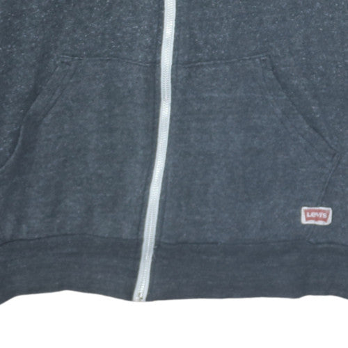 Mens UK Size XL Levi's Grey Full Zip Hoodie