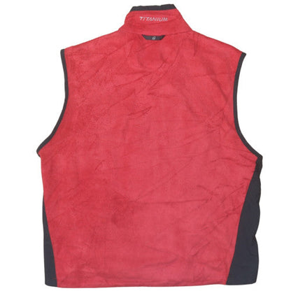 Columbia Men's Red Fleece Bodywarmer Waistcoat XL Interchange Hiking Outdoor