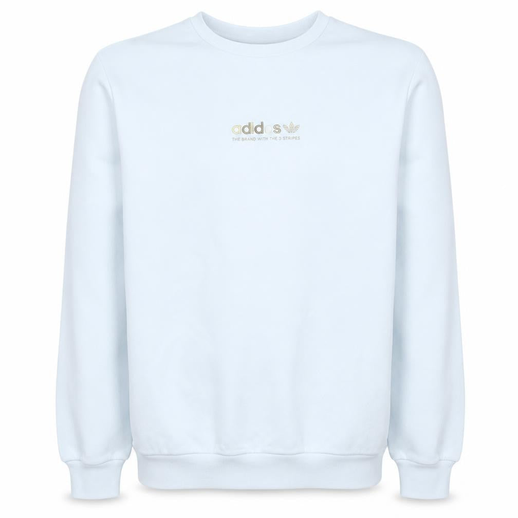 Mens UK Size M adidas White Pullover Sweatshirt