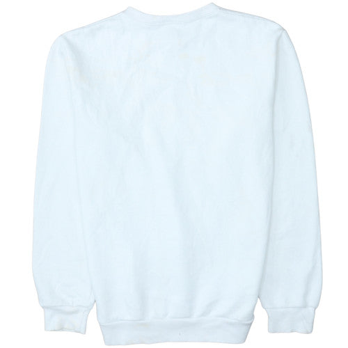 Mens UK Size M adidas White Pullover Sweatshirt