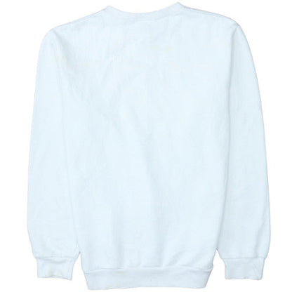 Mens UK Size M adidas White Pullover Sweatshirt