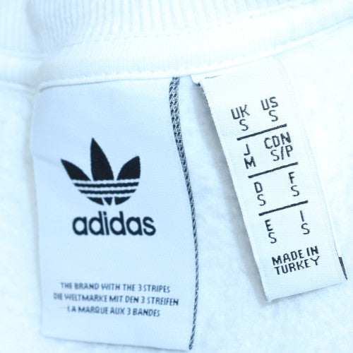 Mens UK Size M adidas White Pullover Sweatshirt