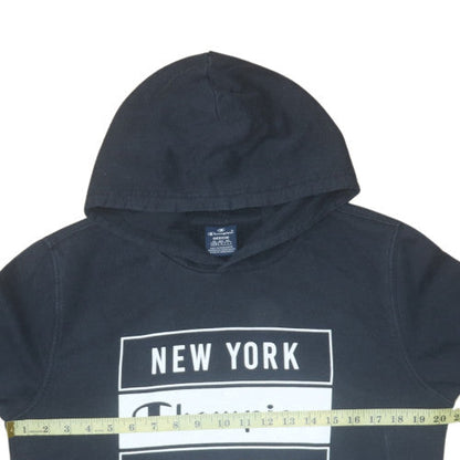 Mens UK Size M Champion Black Pullover Hoodie