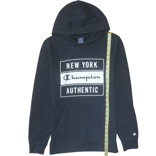 Mens UK Size M Champion Black Pullover Hoodie
