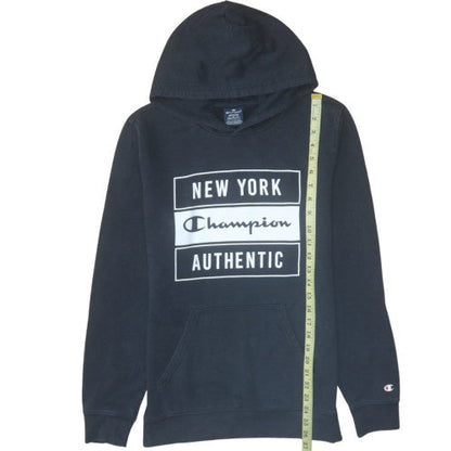Mens UK Size M Champion Black Pullover Hoodie