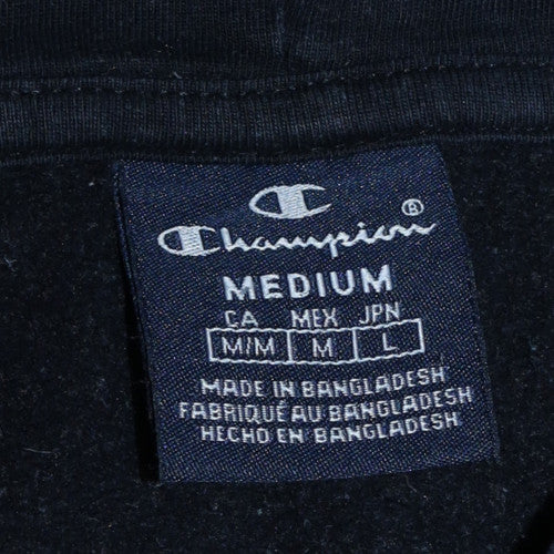 Mens UK Size M Champion Black Pullover Hoodie