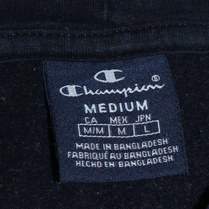 Mens UK Size M Champion Black Pullover Hoodie