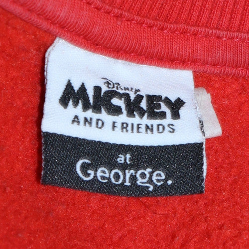 Womens UK Size L George Red Pullover Sweatshirt