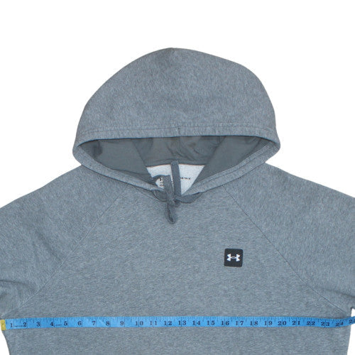 Mens UK Size L Under armour Grey Pullover Hoodie