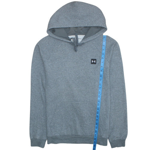 Mens UK Size L Under armour Grey Pullover Hoodie
