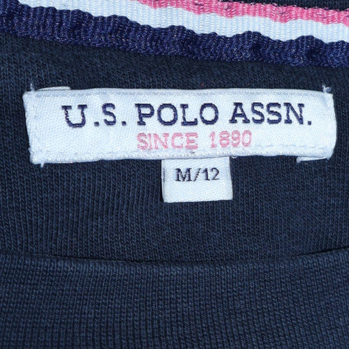 Womens UK Size 12 U.S. Polo Assn. Blue Pullover Sweatshirt