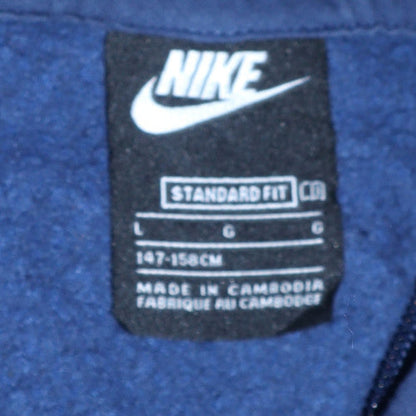 Nike Boys Blue Full Zip Hoodie Size L 147–158cm Standard Fit