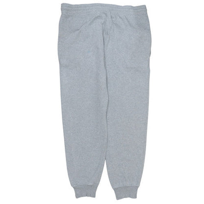 Timberland Men’s Grey Logo Sweatpants L Regular Fit Fleece Trousers