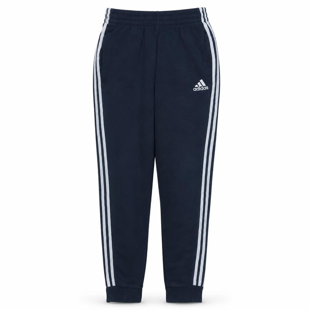 Front view of Adidas Men's Blue Sweatpants Small Regular Fit Elastic Waist Sports Trousers