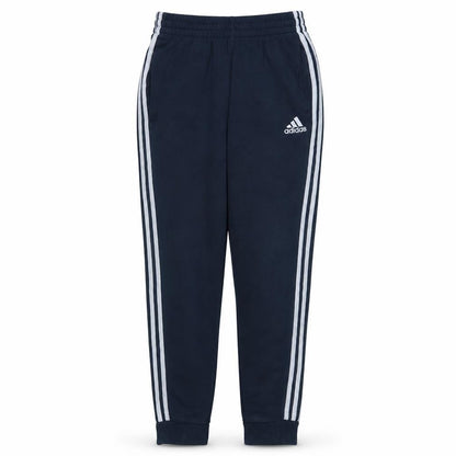 Front view of Adidas Men's Blue Sweatpants Small Regular Fit Elastic Waist Sports Trousers