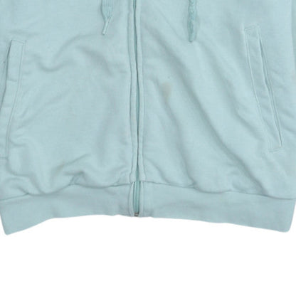 Womens UK Size L adidas Blue Full Zip Hoodie