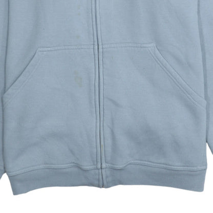Mens UK Size L adidas Blue Full Zip Hoodie
