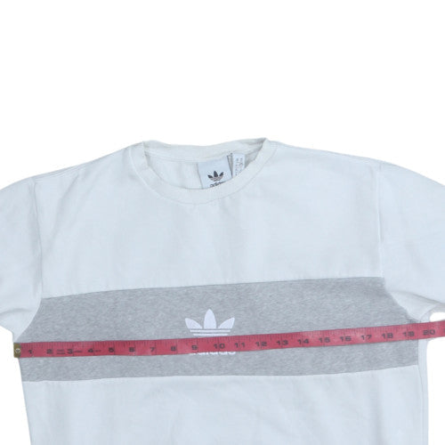Mens UK Size XS adidas White Pullover Sweatshirt