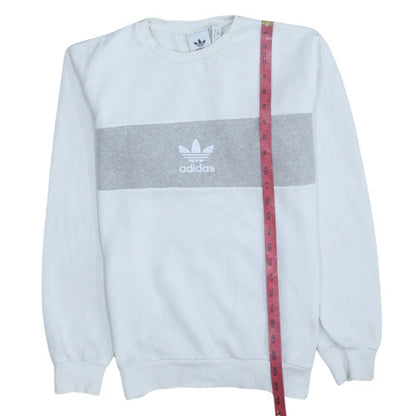 Mens UK Size XS adidas White Pullover Sweatshirt