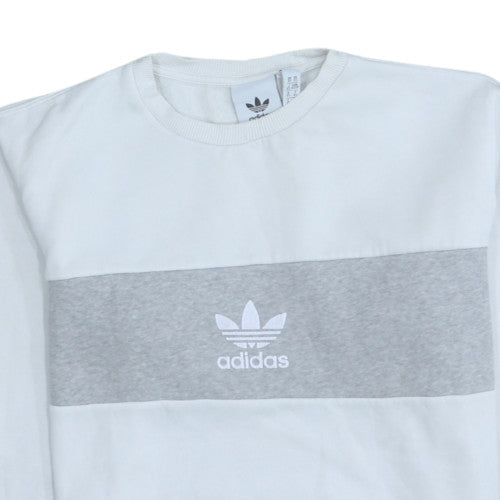 Mens UK Size XS adidas White Pullover Sweatshirt